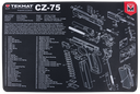 TEKMAT ARMORERS BENCH MAT 11"X17" CZ-75 PISTOL