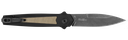 KERSHAW  LAUNCH 15 FULL SIZE 3.50" FOLDING SPEAR POINT PLAIN BLACK OXIDE BLACKWASH CPM MAGNACUT STEEL BLADE/BLACK ANODIZED W/TAN CANVAS ALUMINUM W/MICARTA INSERTS HANDLE INCLUDES POCKET CLIP