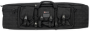 GPS BAGS DRC42 DOUBLE RIFLE CASE BLACK 600D POLYESTER W/ 2 PADDED PISTOL SLEEVES MOLLE WEBBING & LOCKABLE ZIPPERS