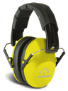 WALKER'S GWPFPM1YL PRO LOW PROFILE PASSIVE MUFF 22 DB OVER THE HEAD BLACK/YELLOW POLYMER