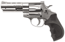 EUROPEAN AMERICAN ARMORY WEIHRAUCH GUNS 770128 WINDICATOR  MEDIUM FRAME 357 MAG 6 SHOT, 4" NICKEL STEEL BARREL, NICKEL CYLINDER, NICKEL STEEL FRAME, BLACK FINGER GROOVED RUBBER GRIP, SPURRED HAMMER