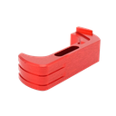 CROSS ARMORY CRG5MCRD MAG CATCH  EXTENDED COMPATIBLE W/GLOCK GEN4-5 RED ANODIZED ALUMINUM