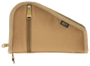 BULLDOG BDT619T DELUXE PISTOL CASE WITH POCKET & SLEEVE, TAN WATER-RESISTANT OUTER SHELL, IMPACT-RESISTANT PADDING, HEAT-RESISTANT QUILTED LINING 9"L X 6"H