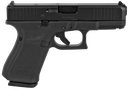 GLOCK PA195S203MOS G19 GEN5 COMPACT MOS 9MM LUGER 4.02" 15+1 OVERALL BLACK FINISH WITH NDLC STEEL WITH FRONT SERRATIONS & MOS CUTS SLIDE, ROUGH TEXTURE INTERCHANGEABLE BACKSTRAPS GRIP & FIXED SIGHTS