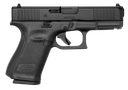 GLOCK PA195S203 G19 GEN5 COMPACT 9MM LUGER 15+1 4.02" BLACK GMB BARREL, BLACK NDLC SERRATED SLIDE, BLACK POLYMER FRAME W/PICATINNY RAIL, BLACK TEXTURED W/INTERCHANGEABLE BACKSTRAP GRIP. AMBIDEXTROUS