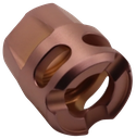 TRUE PRECISION INC TPYMICROC MICRO COMPENSATOR Y-TYPE COPPER 416R STAINLESS STEEL 1/2"X28 THREADS 9MM/380 ACP