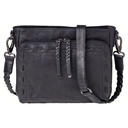 Lady Conceal Zoe Buffalo Leather Concealed Carry Crossbody, Black