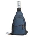 Lady Conceal Indie Canvas Concealed Carry Sling, Blue