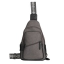 Lady Conceal Indie Canvas Concealed Carry Sling, Gray