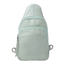Lady Conceal Haven Leather Concealed Carry Sling Backpack, Mint