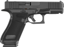 GLOCK P64550203 G45 GEN6 CROSSOVER FRAME 9MM LUGER 17+1 4.02" BLACK GMB BARREL, BLACK NDLC STEEL OPTIC READY/SERRATED SLIDE, BLACK POLYMER FRAME W/ACCESSORY RAIL, INTERCHANGEABLE BACKSTRAP GRIP
